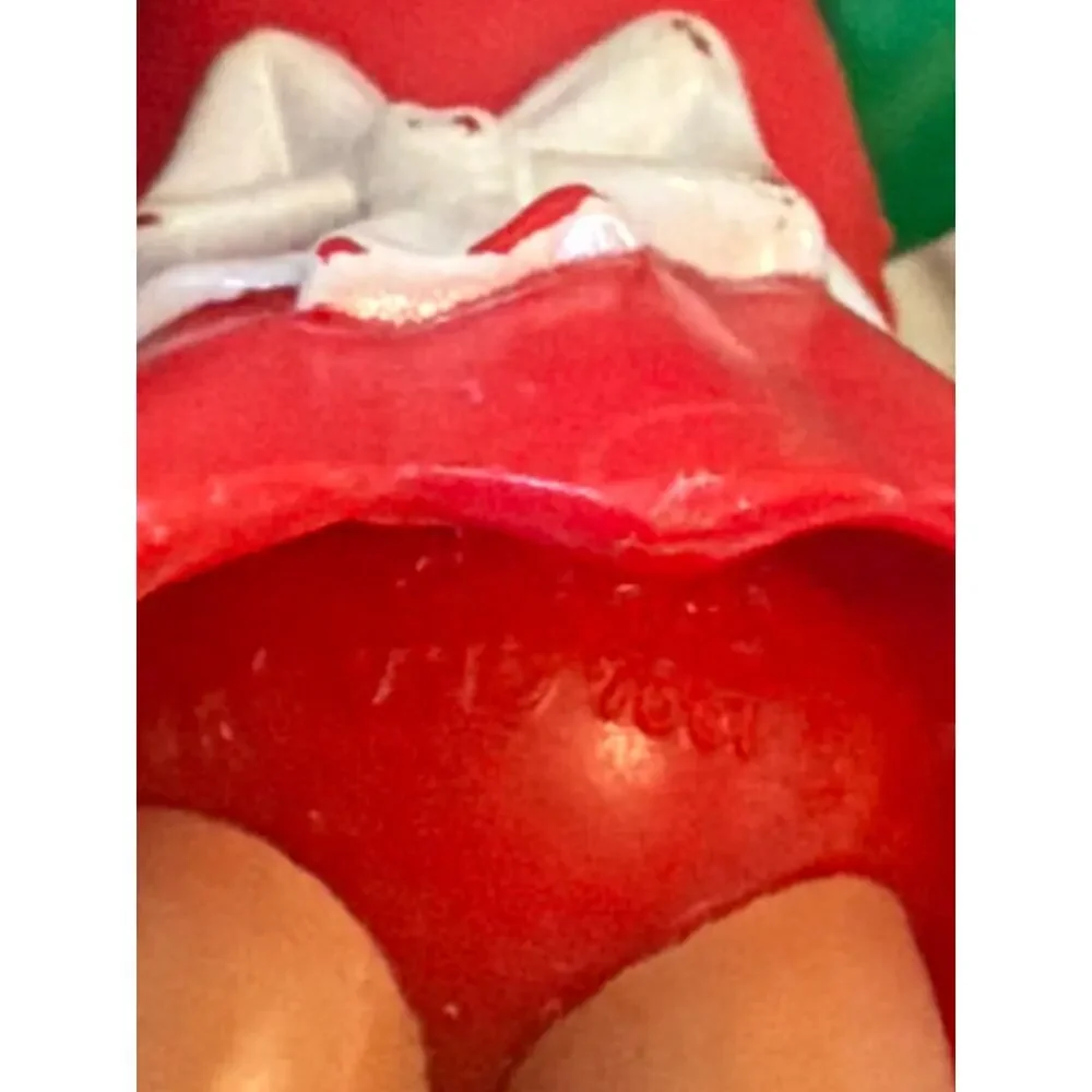 Vintage 1994 Cabbage Patch Kids PVC Figure Red Hair Firewood Teddy Apron 3